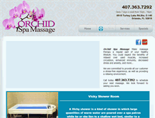 Tablet Screenshot of orchidspamassage.com